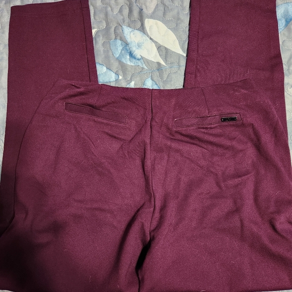 Calvin Klein Women's Ankle Pants in Rich Purple - Picture 9 of 9